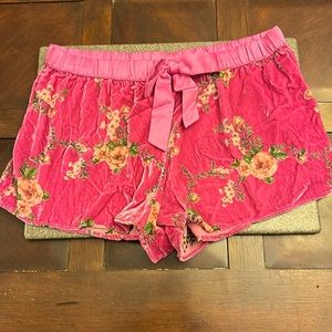 Victorias Secret Velvet Pajama Shorts